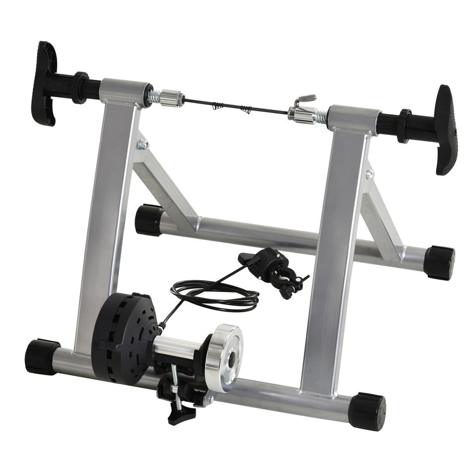 homcom rodillo de entrenamiento para bicicleta de acero para interior homcom rodillo de entrenamiento para bicicleta de acero para interior