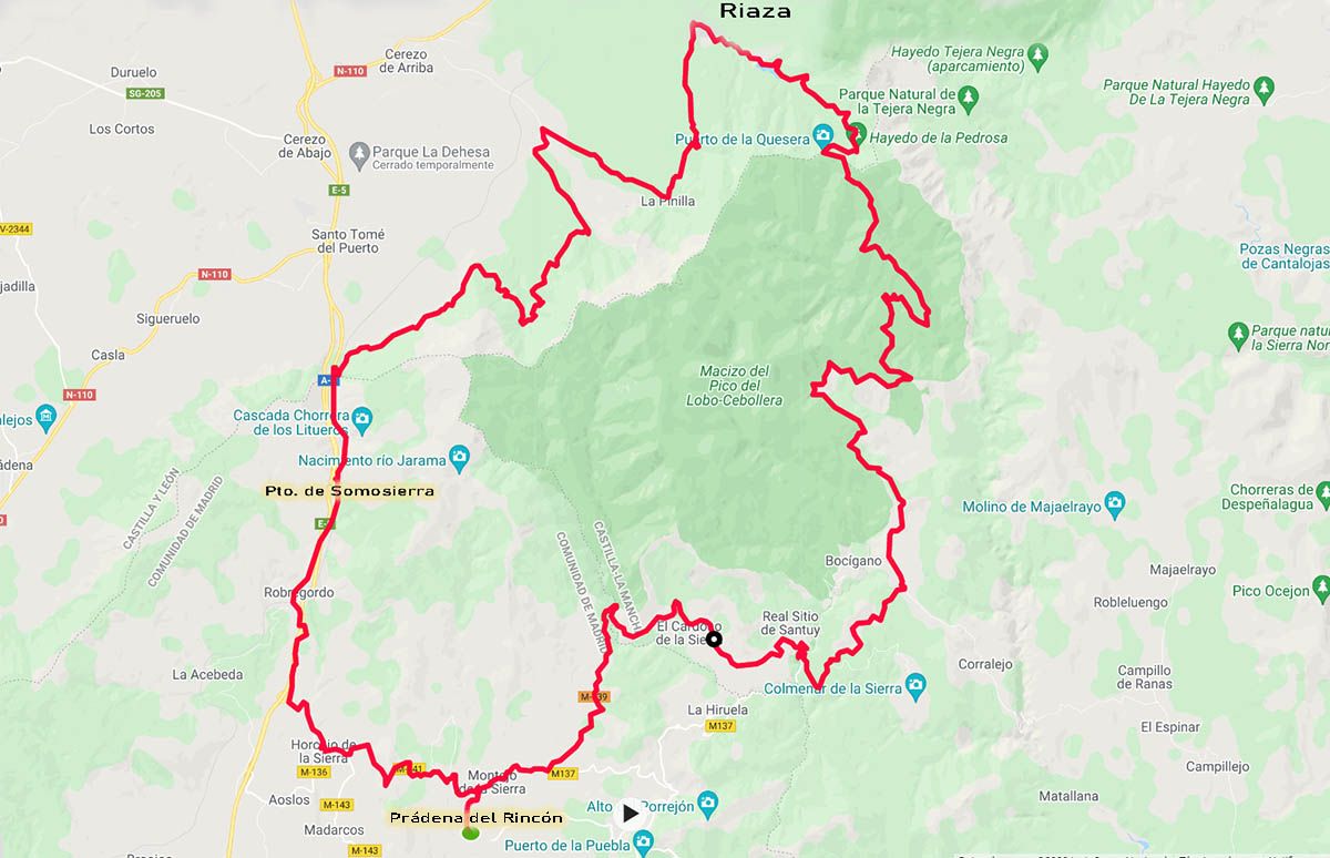Mapa de la ruta