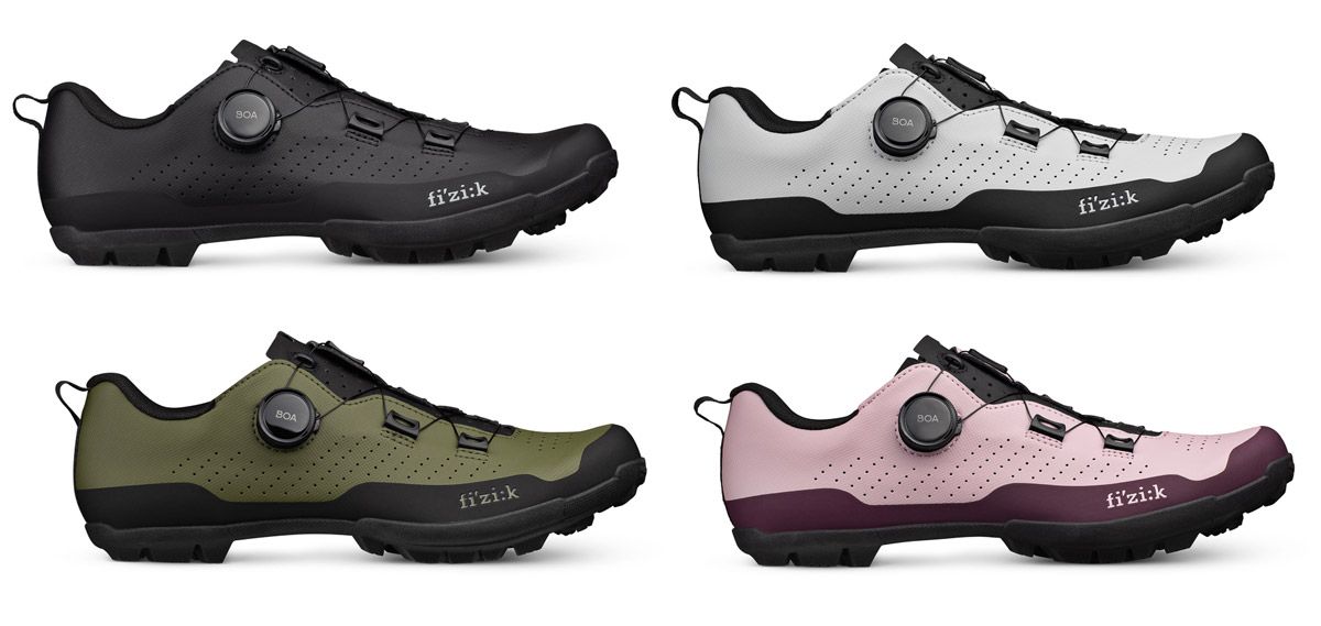 Terra Atlas, las nuevas zapatillas polivalentes de Fizik. Detalle colores Terra Atlas, las nuevas zapatillas polivalentes de Fizik. Detalle colores