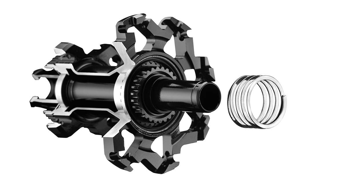 Sistema de rueda libre con un ratchet de 60 Sistema de rueda libre con un ratchet de 60
