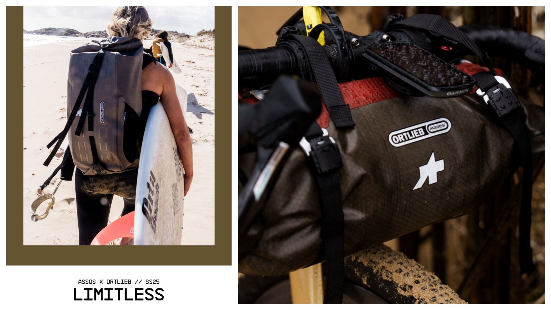 ASSOS y ORTLIEB se alían para crear las piezas protectora más versátiles