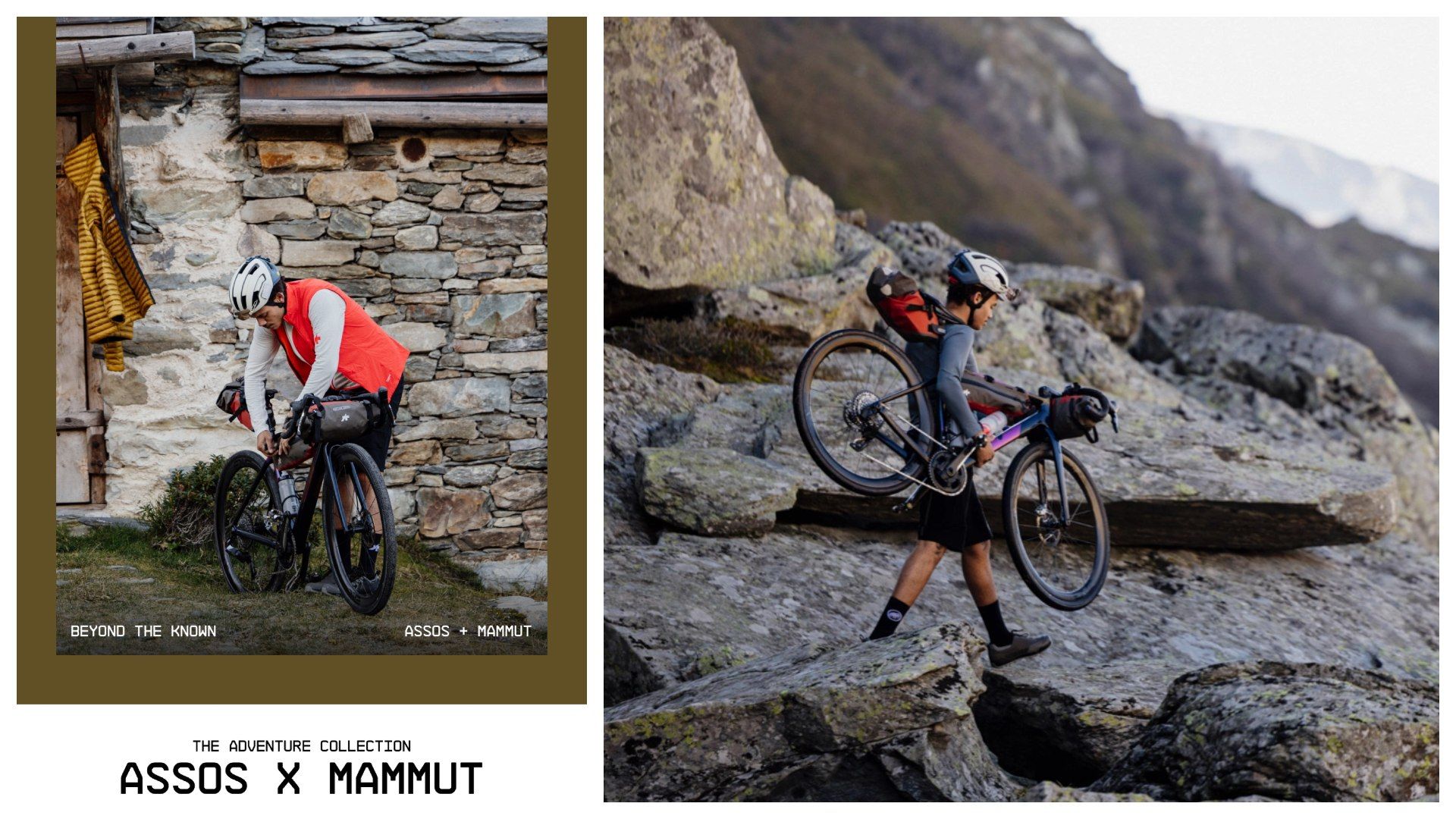 ASSOS x MAMMUT  equipamiento esencial para bikepacking, cicloturismo y la vida en el sendero