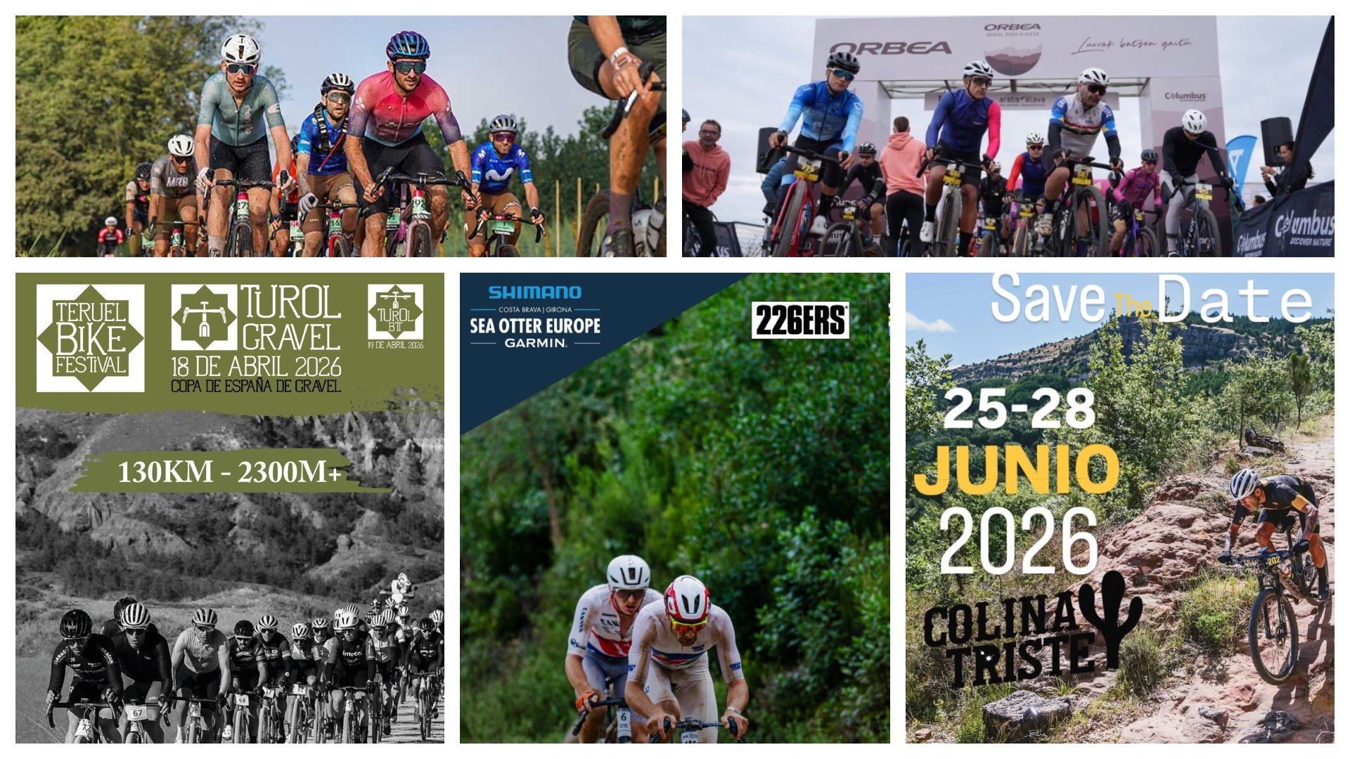 Aquí tienes el calendario completo 2026 de gravel