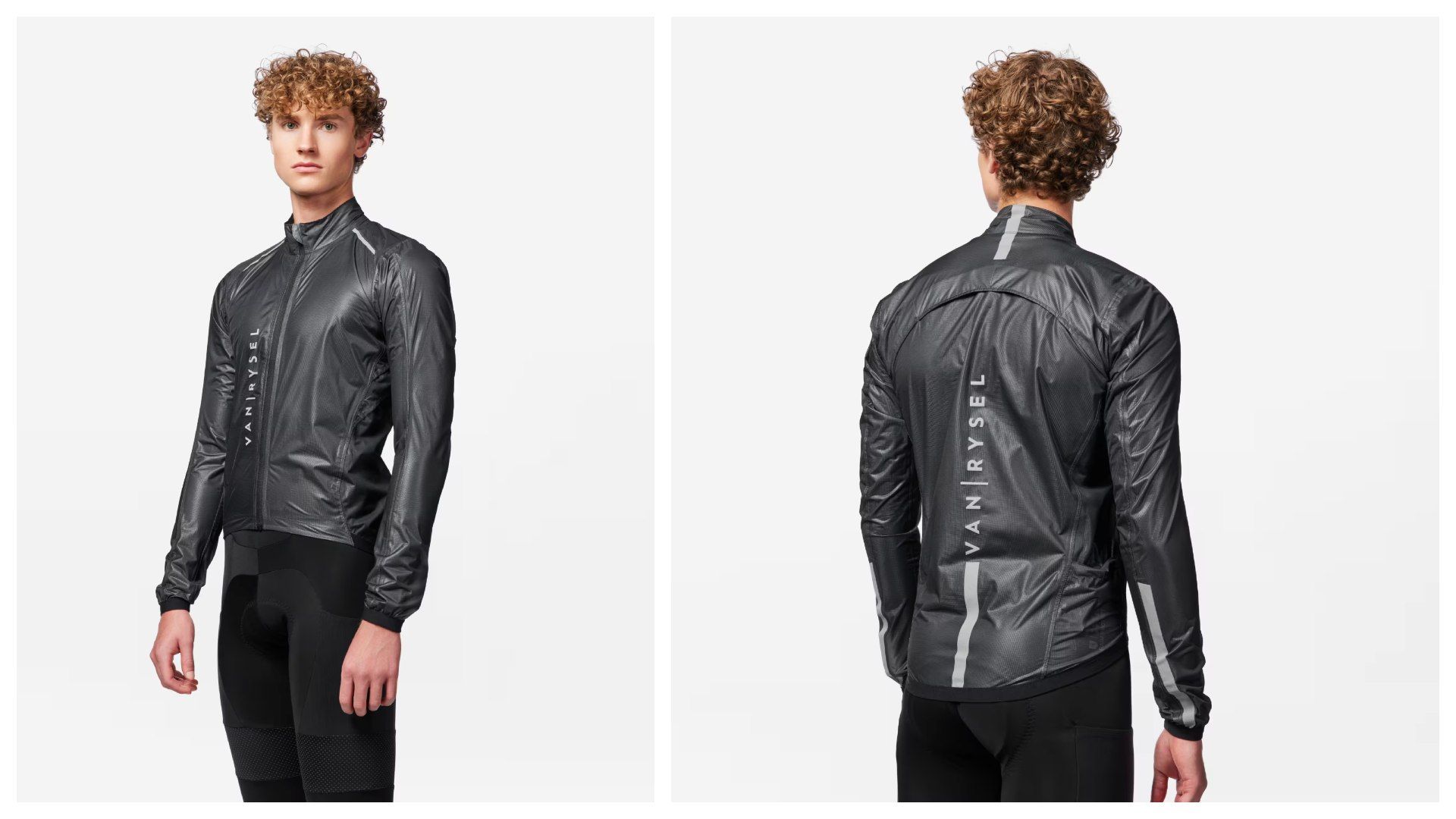 Chubasquero Van Rysel Ultralight Negro.