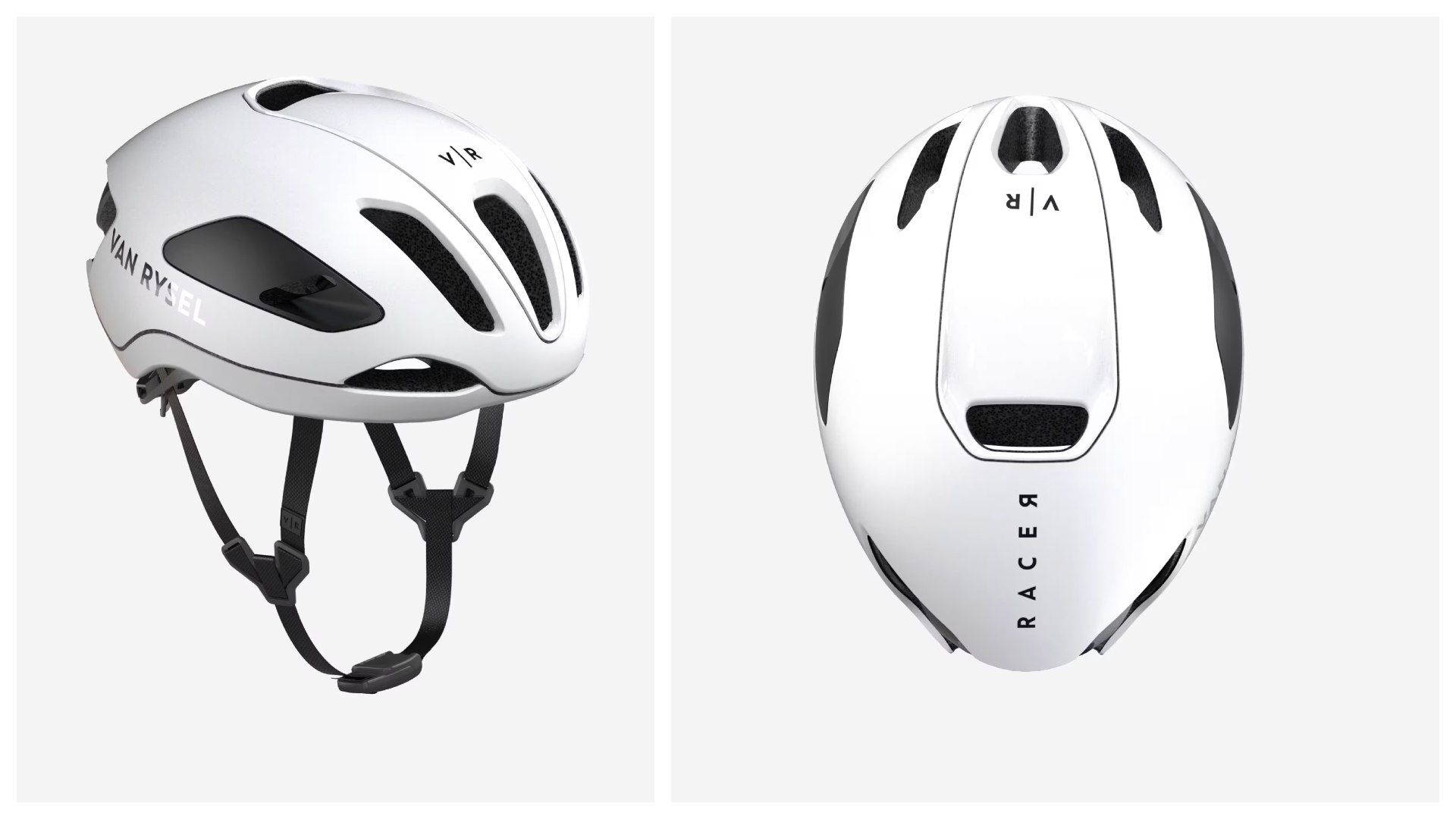 Casco de carretera FCR Decathlon AG2R La Mondiale blanco.