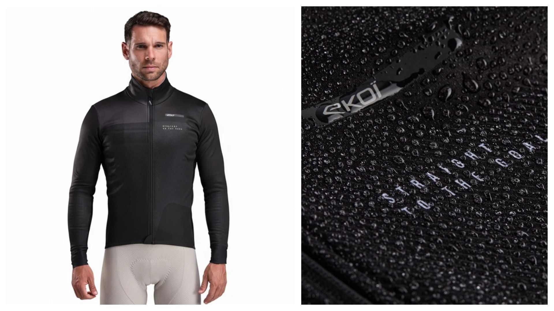 Chaqueta térmica EKOI Perf SHADES Negra.