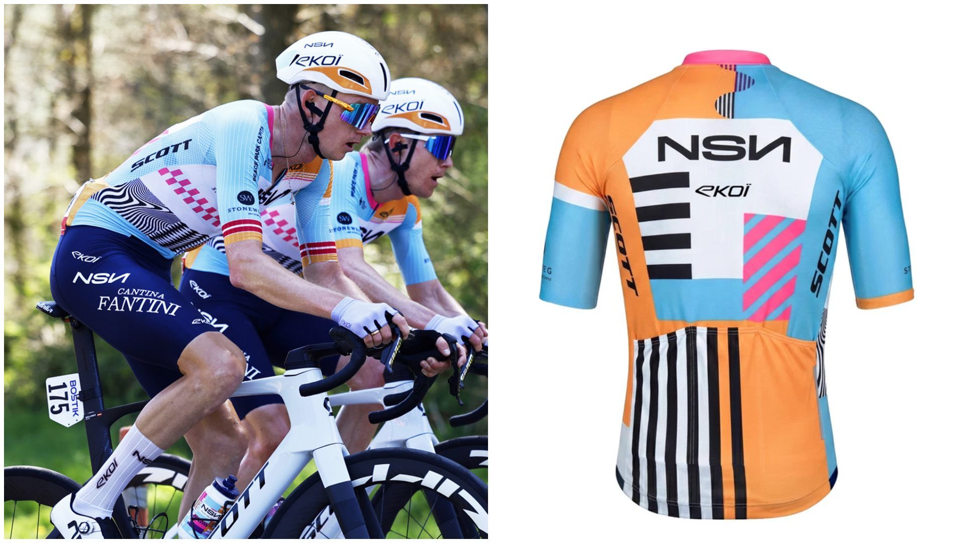 Maillot réplica EKOI Racing Proteam NSN.